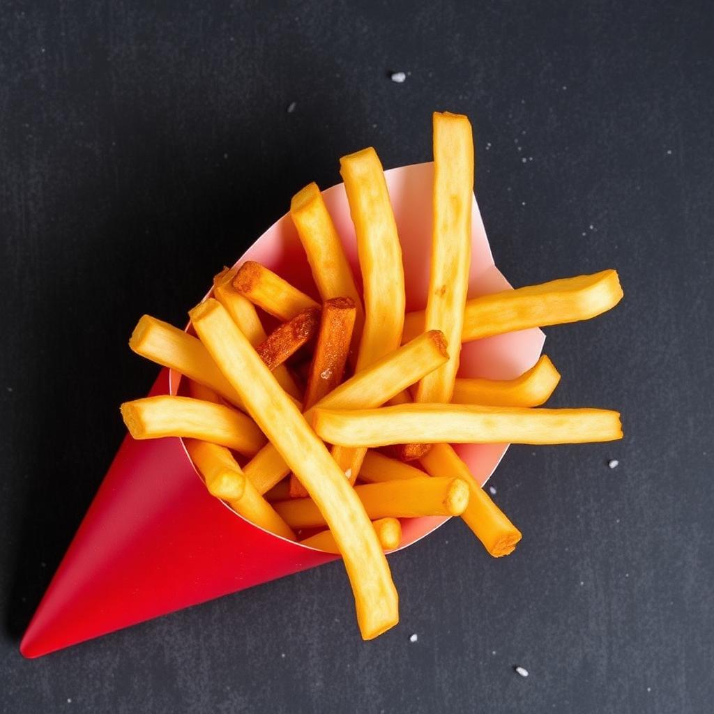 Fries in a paper cone
